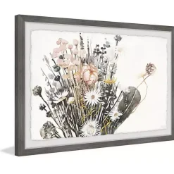 Deckled Flowering Bundle Framed Art Print