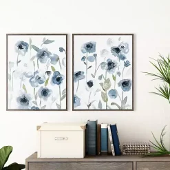 Deep in Blue I & II Canvas Art Prints, Set of 2