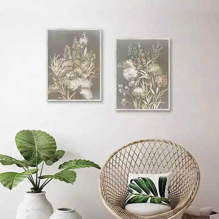 Delicate Bunch 2-pc. Framed Canvas Art Set