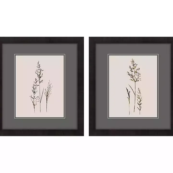 Delicate Stems Framed Art Prints, Set of 2