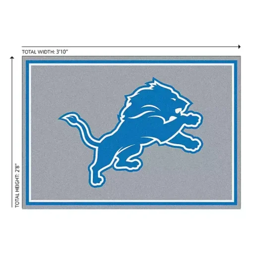 Detroit Lions Area Rug, 3x4