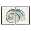 Diptych Shell Framed Art Print, Set of 2