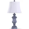 Distressed Blue Urn Table Lamp