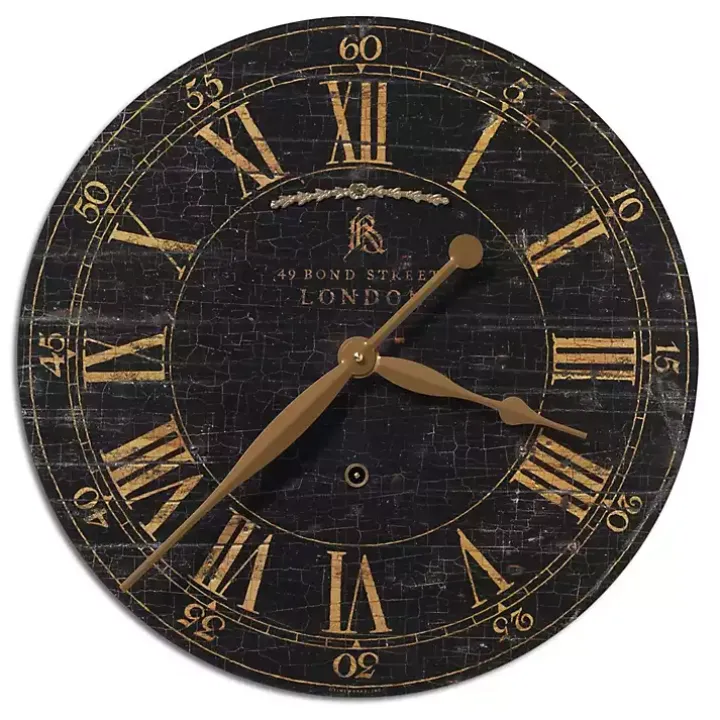 Distressed Bond Street Wall Clock