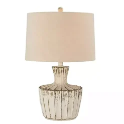 Distressed Cream Jada Table Lamp