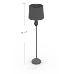 Distressed Gray Hadlee Floor Lamp