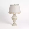 Distressed Ivory Painted Table Lamp
