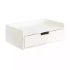Distressed White Drawer Kitt Floating Side Table