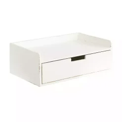 Distressed White Drawer Kitt Floating Side Table