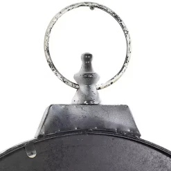 Distressed White Pocket Wall Clock