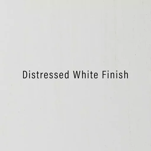 Distressed White Wood Accent Cabinet