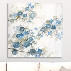 Dogwood in Blue I Giclee Canvas Art Print
