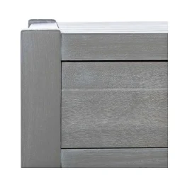 Dove Gray Turned Leg Rustic Console Table