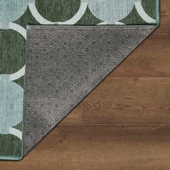 Dula Sage Green Washable Area Rug, 5x7