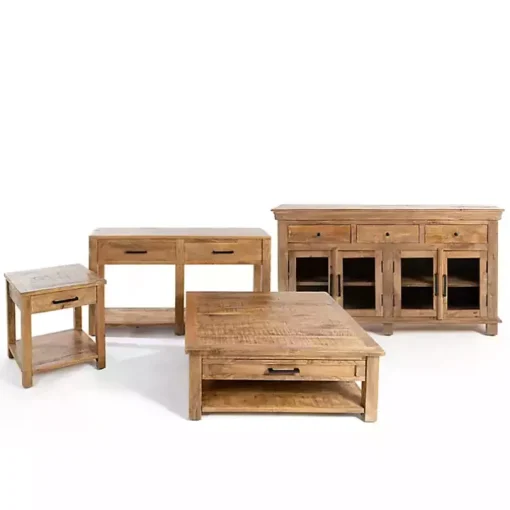 Easton Mango Wood 4-Door Cabinet