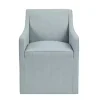 Elaine Blue Upholstered Skirted Dining Chair