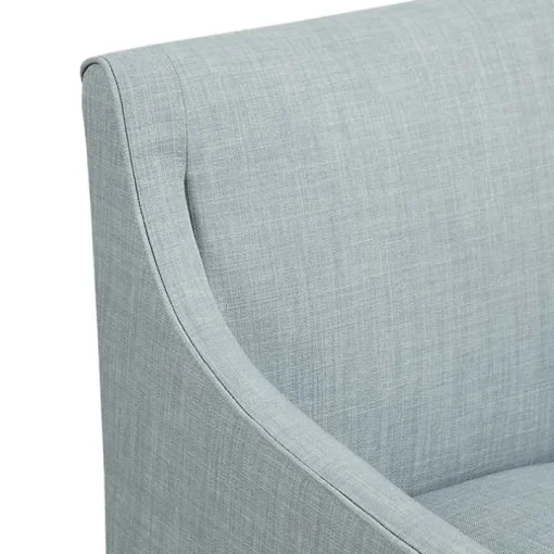 Elaine Blue Upholstered Skirted Dining Chair