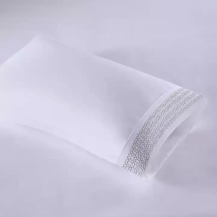 Elegant Geo Hem Microfiber 4-pc. Full Sheet Set