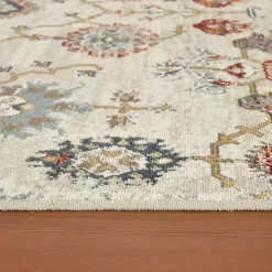 Elina Beige Accent Rug, 2x3
