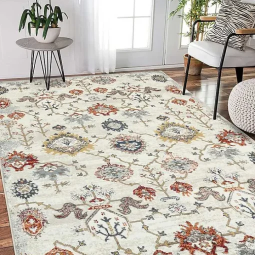 Elina Beige Area Rug, 7x9