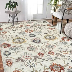 Elina Beige Area Rug, 5x7