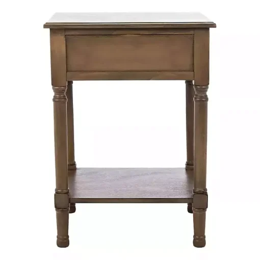 Emory Natural Single Drawer Accent Table