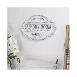 Enamel Laundry Room Wall Plaque