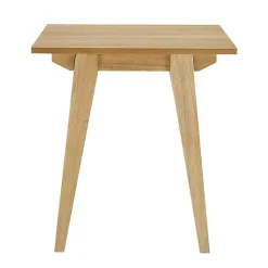 English Oak Wood Minimalist Accent Table