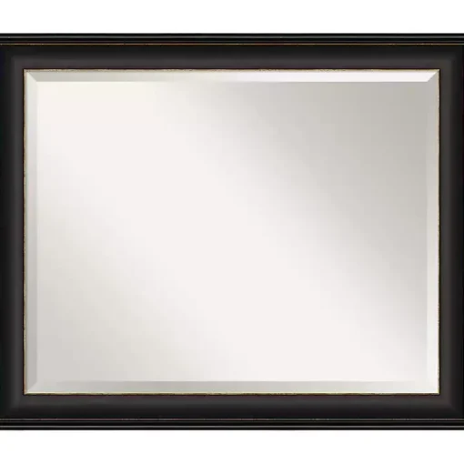 Espresso Bronze Frame Beveled Mirror