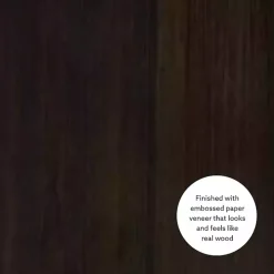 Espresso Cube Storage Wood Desk