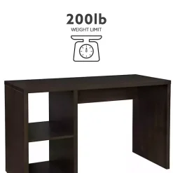 Espresso Cube Storage Wood Desk