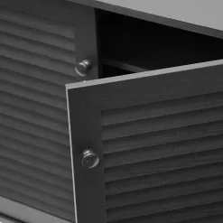 Espresso Shutter Door Wooden Cabinet