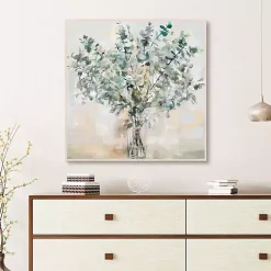 Essential Greens I Framed Canvas Print, 35x35 in.