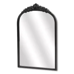 Everlaine Black Modern Victorian Wall Mirror