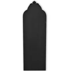 Everlaine Black Modern Victorian Leaner Mirror