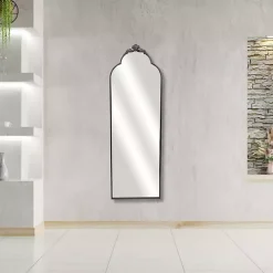 Everlaine Black Modern Victorian Leaner Mirror