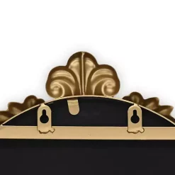 Everlaine Gold Modern Victorian Leaner Mirror