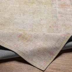 Faded Botanical Washable Area Rug, 6x9