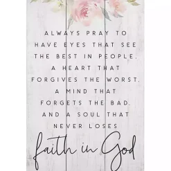 Faith in God Wall Plaque