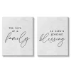 Family Is Life's Blessing Canvas Prints, Set of 2