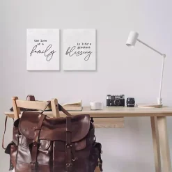 Family Is Life's Blessing Canvas Prints, Set of 2