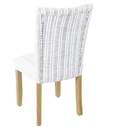 Farmhouse Stripes Highback Dining Chairs, Set of 2