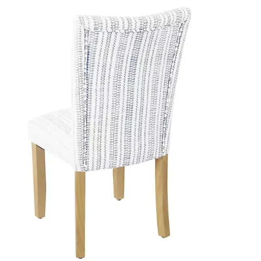 Farmhouse Stripes Highback Dining Chairs, Set of 2