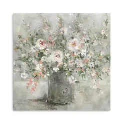 Felicitous Floral Canvas Art Print, 40X40 in.