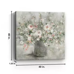 Felicitous Floral Canvas Art Print, 40X40 in.