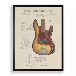 Fender Electric Guitar Framed Art Print