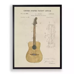 Fender Guitar Framed Art Print