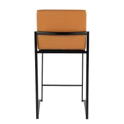 Fiji Camel Faux Leather Counter Stools, Set of 2