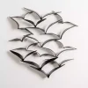 Flock of Birds Black Metal Wall Plaque