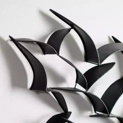 Flock of Birds Black Metal Wall Plaque